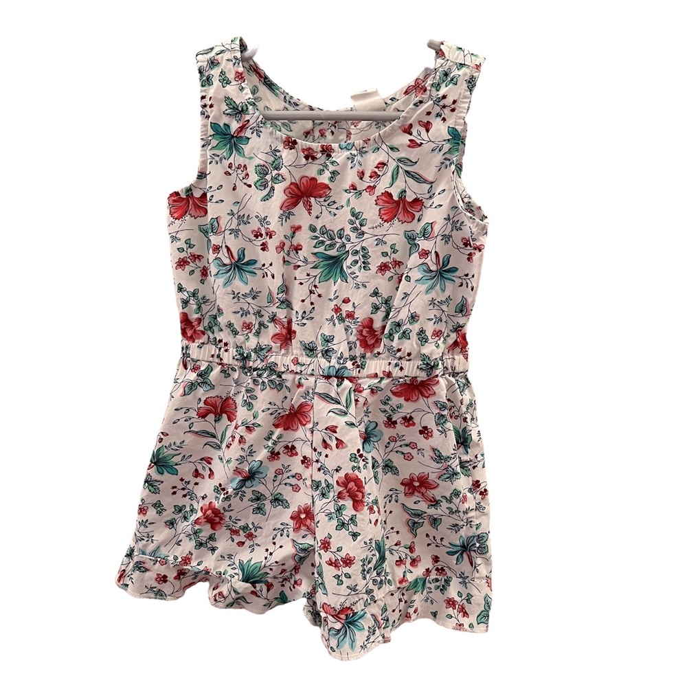 Baby Gap Girls Floral Romper Size 4 | 100% Cotton
